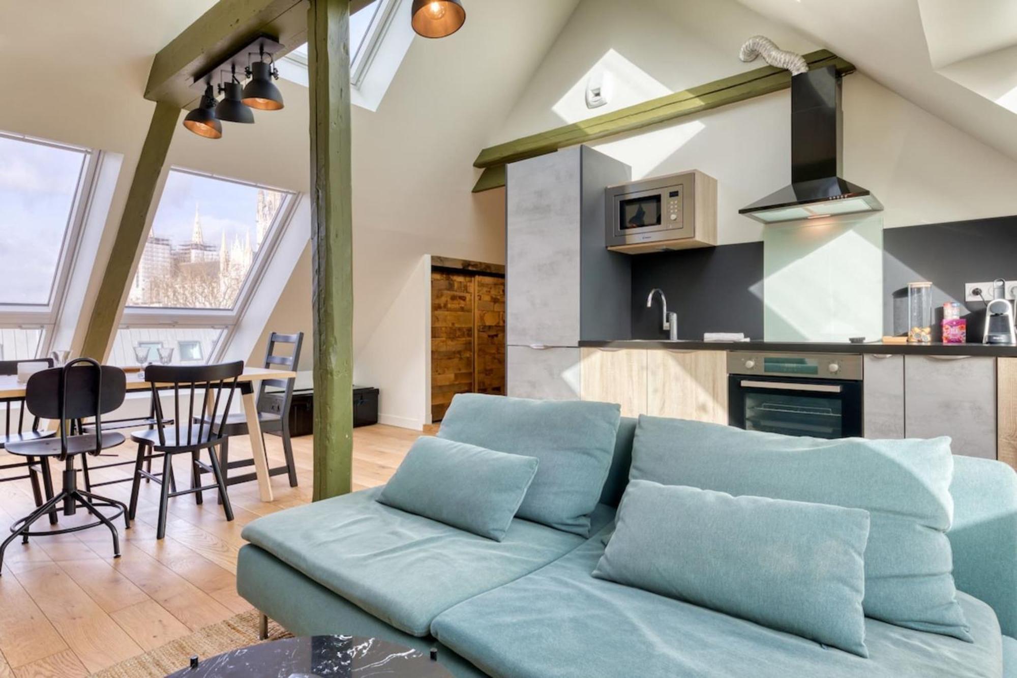 Ferienwohnung Armand Superbe F4 Centre Rouen Vue Incroyable ! Exterior foto